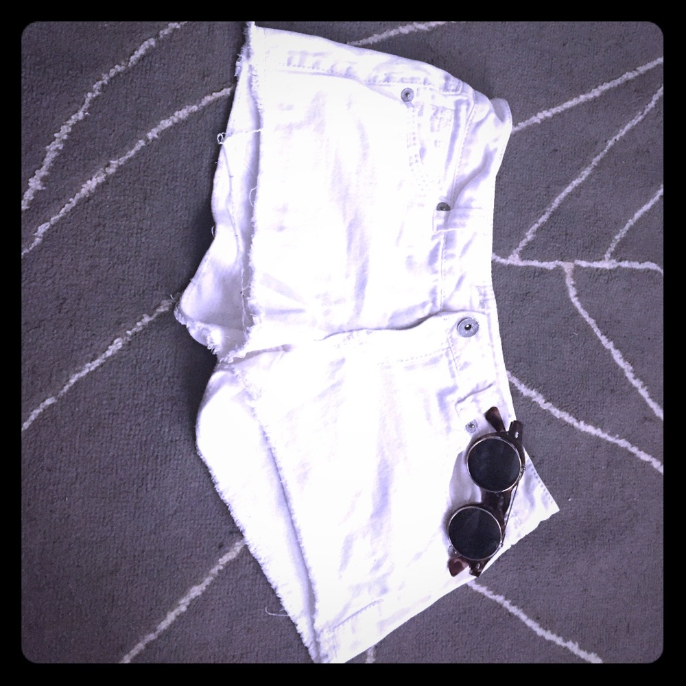 White summer jean shorts. Never worn.
