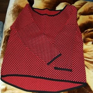 Express black and red sweater