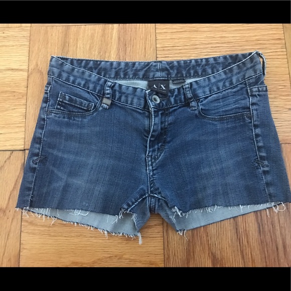 A/X Armani Exchange Denim Stretch Shorts 2 26 - Picture 3 of 4