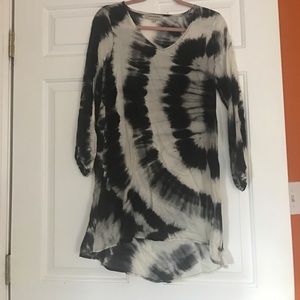 Black and white tie dye dress from Nordstrom