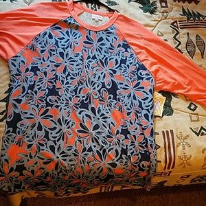 Coral 2XL Lularoe Randy shirt !