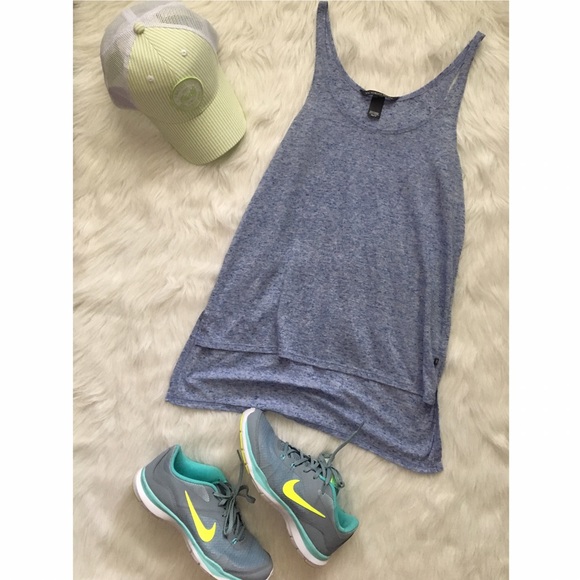 Victoria's Secret Tops - 🖤 Blue High Low Burnout Tank