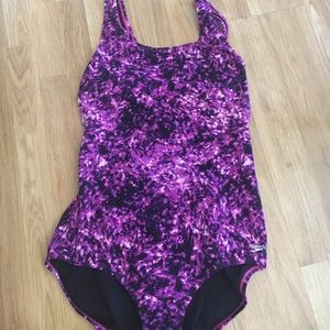 Purple speedo one piece