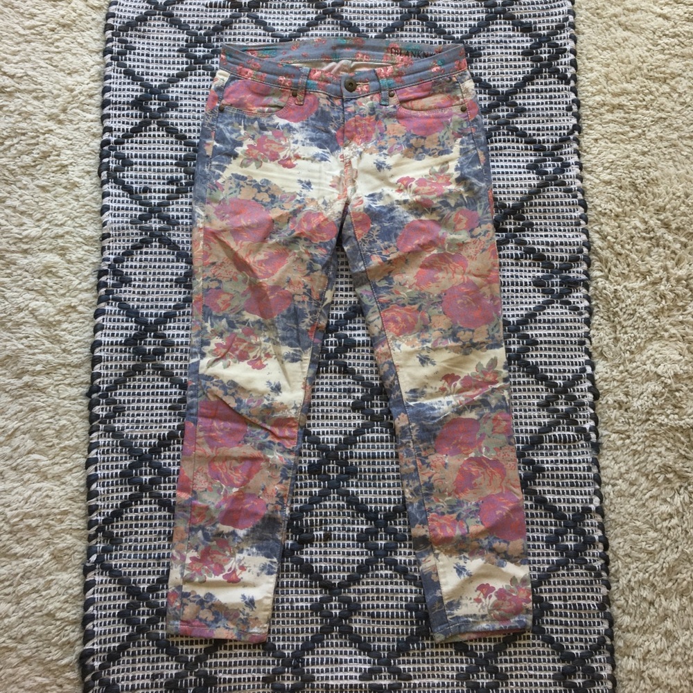 BLANK NYC Floral Printed Pant