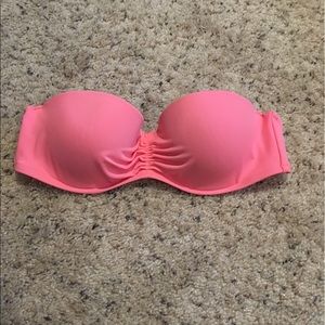 Victoria's Secret bandeau bikini top pink