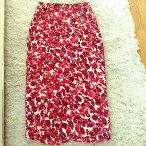 NWOT Floral Midi skirt