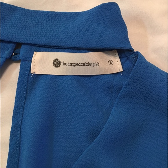 Bright blue blouse - Picture 7 of 7