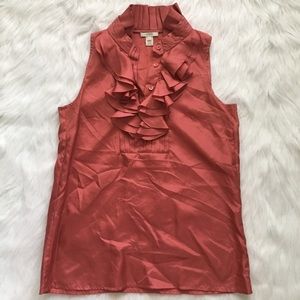 J. Crew Tops - 🖤 Dark Salmon Ruffle Tank J. Crew Tops - 🖤 Dark Salmon Ruffle Tank