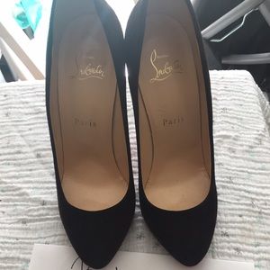 Brown suede louboutins