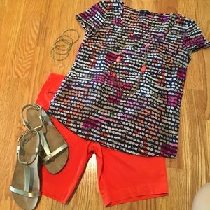 Gap Multicolored Navy Blouse