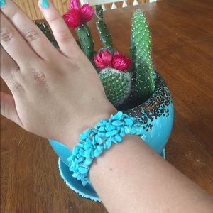 Turquoise Cluster Bracelet
