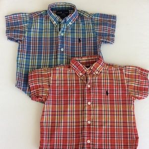 Ralph Lauren set of 2 button down shirts (baby)