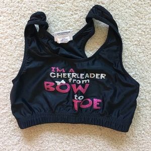 Cheerleading Bra size small