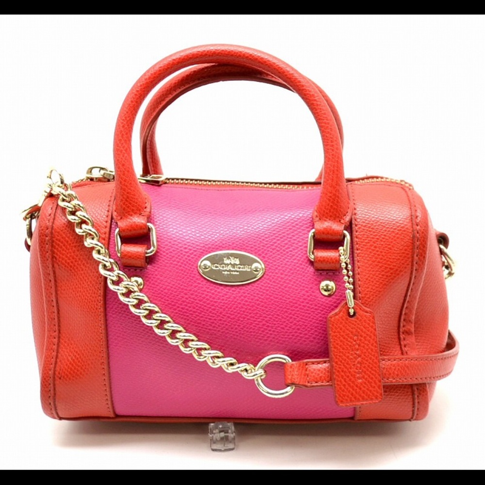New Authentic Coach Baby Bennet Bag Pink/Ruby