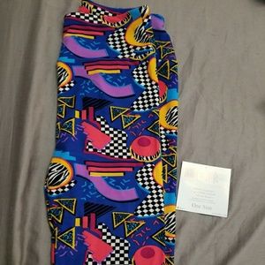 BNWT OS LuLaRoe Leggings "Saved By the Bell"