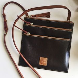 Dooney & Bourke Triple Zip Crossbody Purse