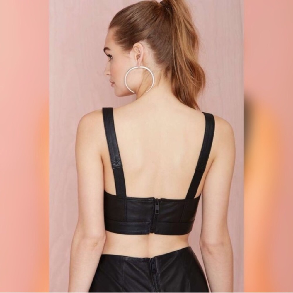 Leather Bustier Top - Picture 3 of 7