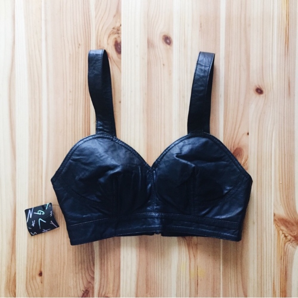 Leather Bustier Top - Picture 4 of 7
