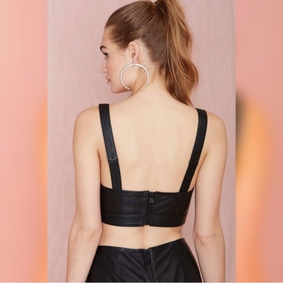 Leather Bustier Top - Picture 3 of 7