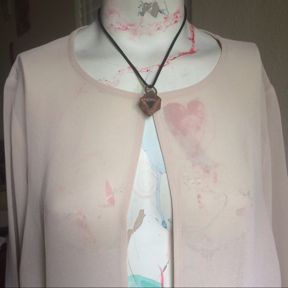 Tan Tunic-style Overcoat by Ashley Stewart