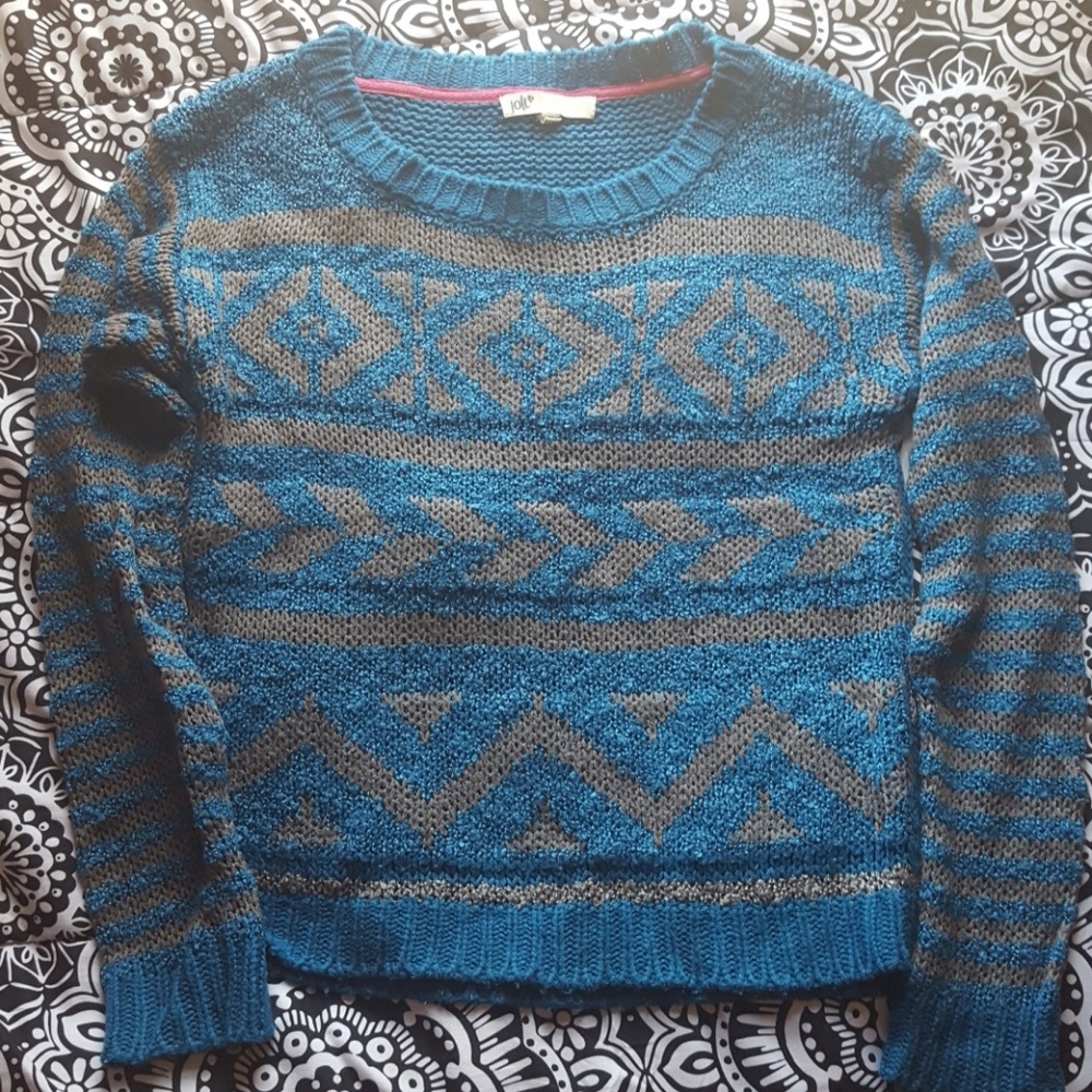 Gray and Blue Sweater
