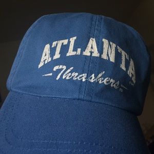 Thrifted Atlanta Thrashers blue baseball cap