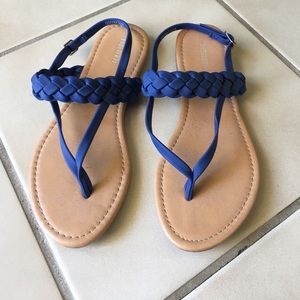 Forever 21 blue braided sandals