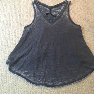 Blue/grey slightly racer back tank top