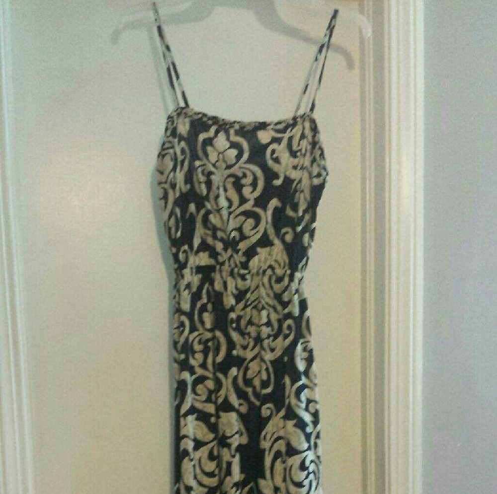 Braided strapped high low maxi dress