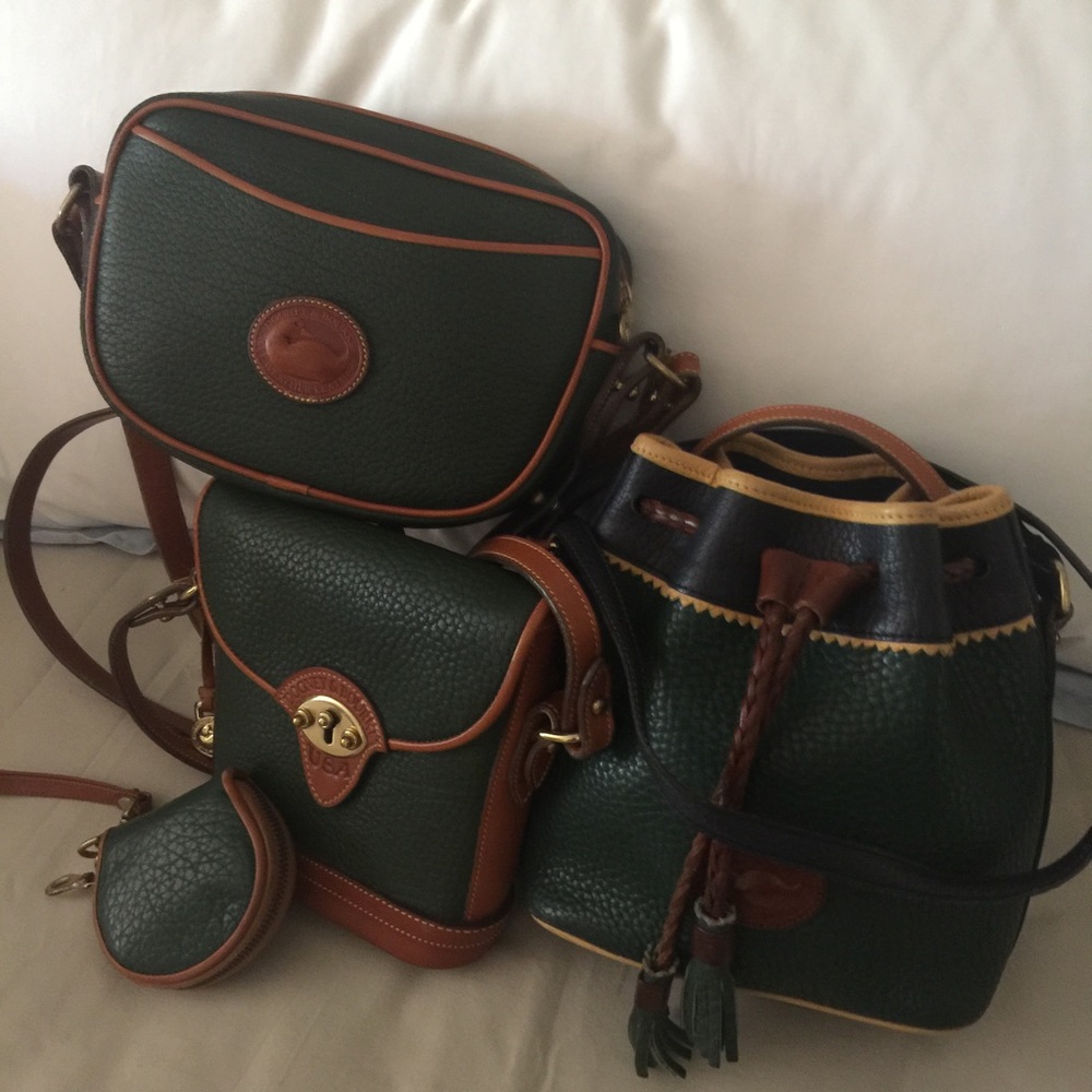 VTG DOONEY & BOURKE GREEN COLLECTION—4 BAGS Excellent Condition