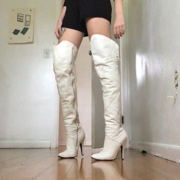 Are absolutely white thigh high boots Are white thigh high boots