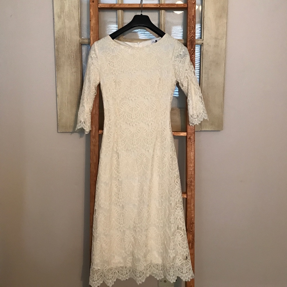 Knee length lace, formal, bridesmaid dress CUTE