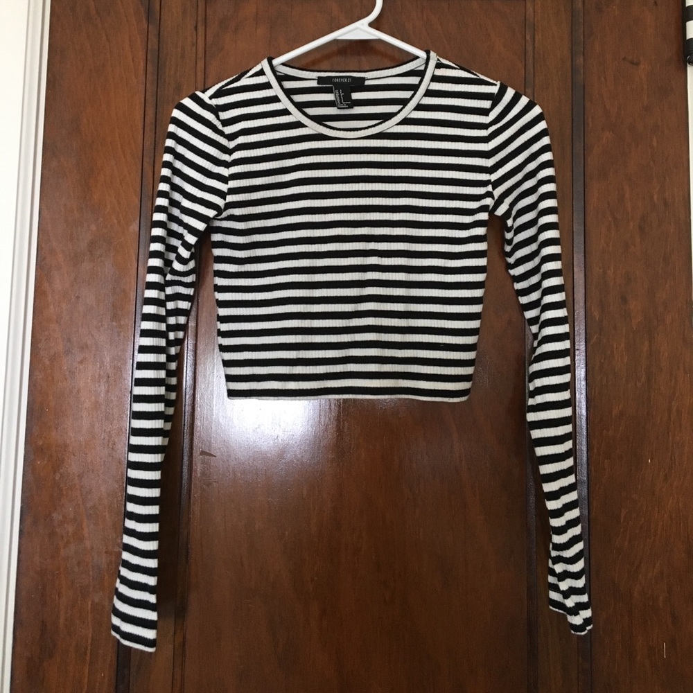 Striped crop top Forever 21