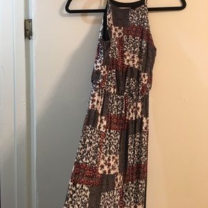 Floral printed maxi dress