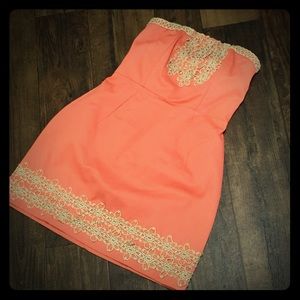 Strapless boutique dress