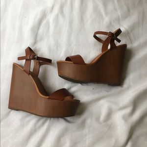 Brown Wedges 7 bought at fab'rik