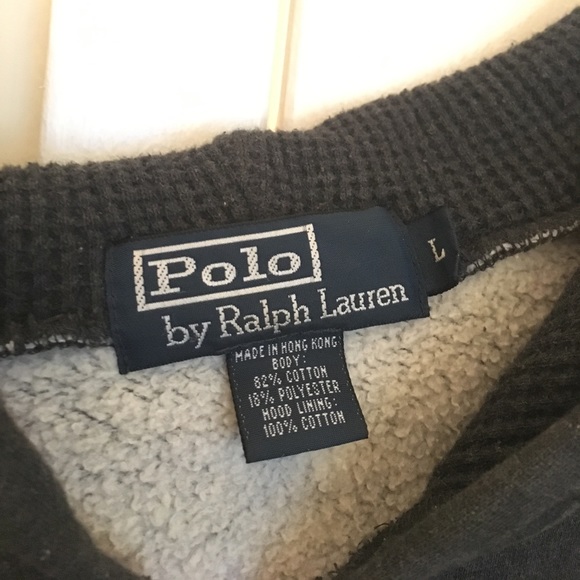 Polo men's full zip hoodie sweatshirt. Size Large - Picture 2 of 4