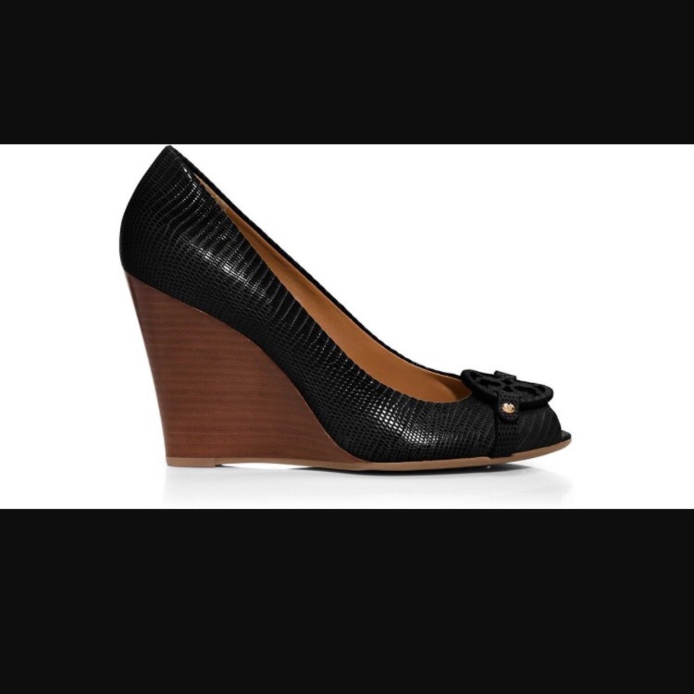 Tory Burch Mini Miller Open Toe 95mm Wedge