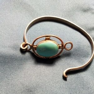 Sterling silver and turquoise bandle