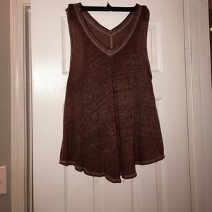 Free people burgundy top