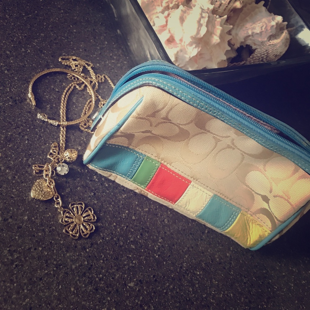 Coach makeup bag