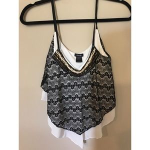 Slightly cropped dressy Tank