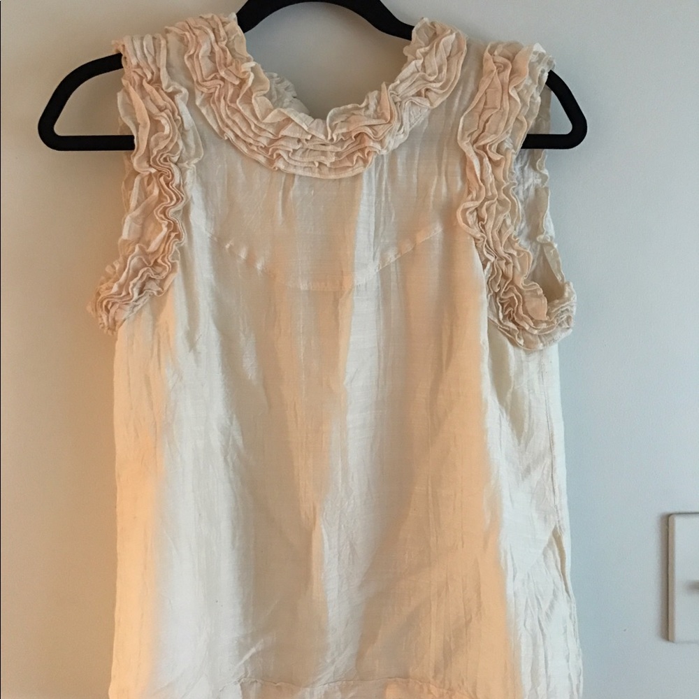 French connection Ruffle Shirt/Tank