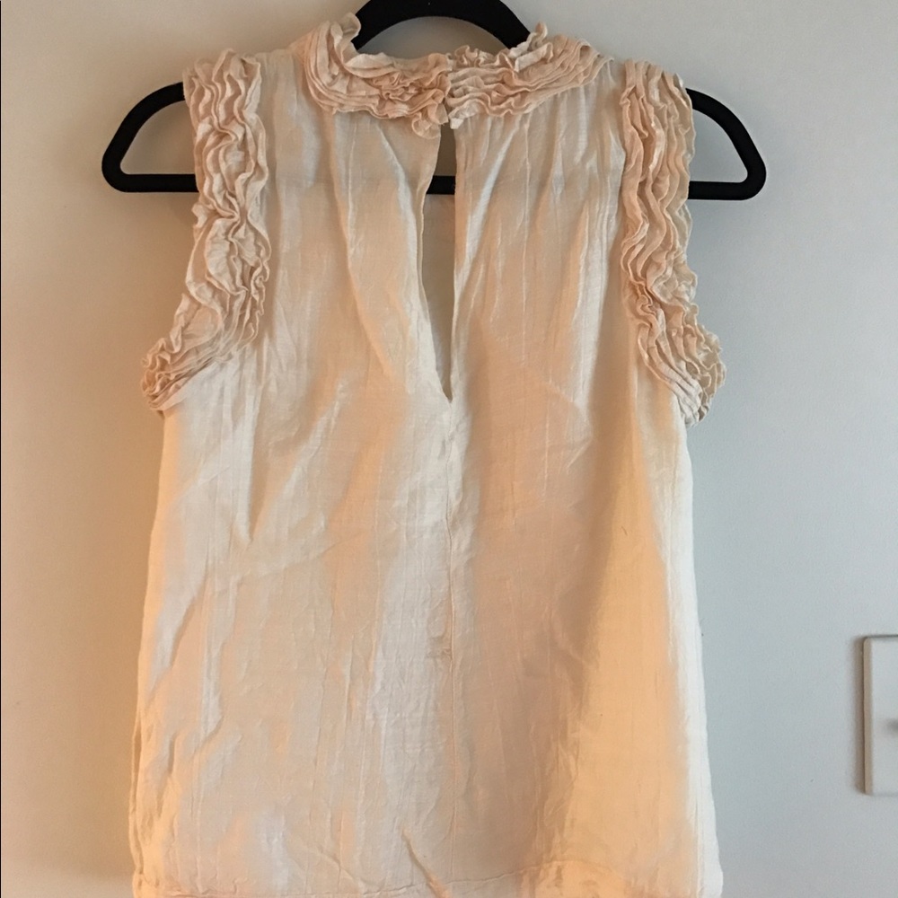 French connection Ruffle Shirt/Tank - Picture 2 of 3