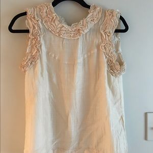 French connection Ruffle Shirt/Tank