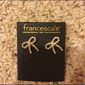 Never worn bow earrings