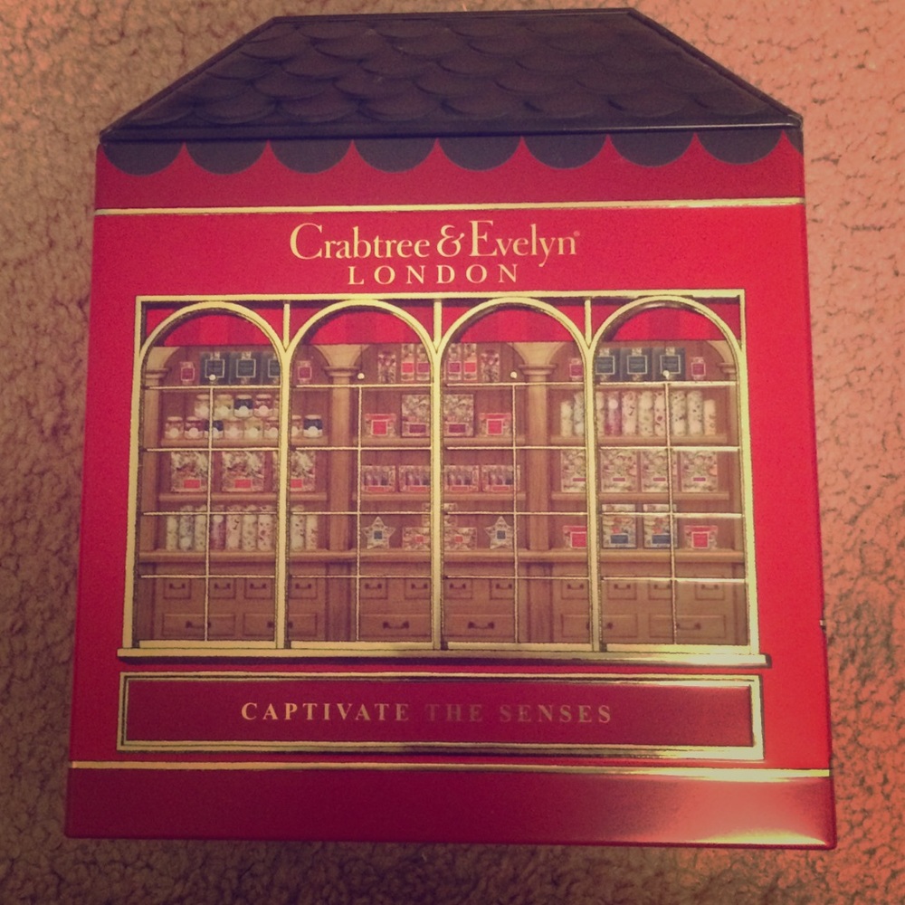Crabtree & Evelyn hand lotion gift set.