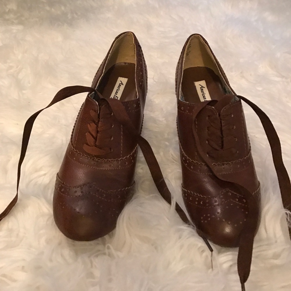 Brown Oxford Heels