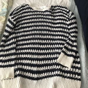 Open knit maternity sweater