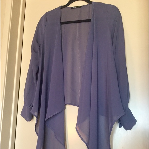 SOLD Urban Outfitters sheer shawl blouse - Picture 1 of 2